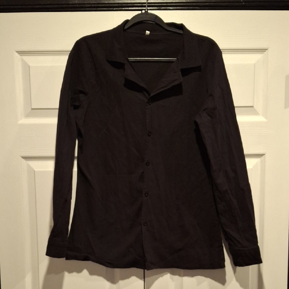 Classic Black Button-Up Shirt